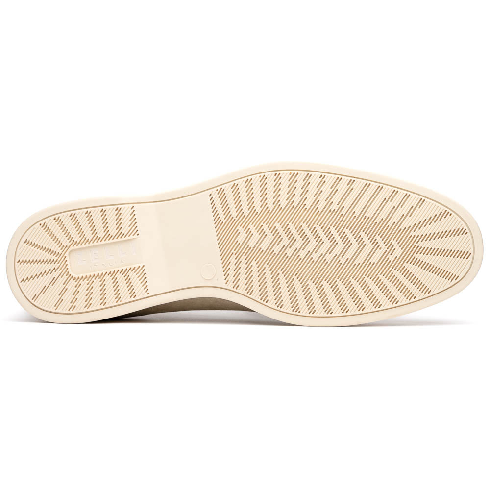 Zelli Livorno Sueded Italian Goatskin Loafer Bone
