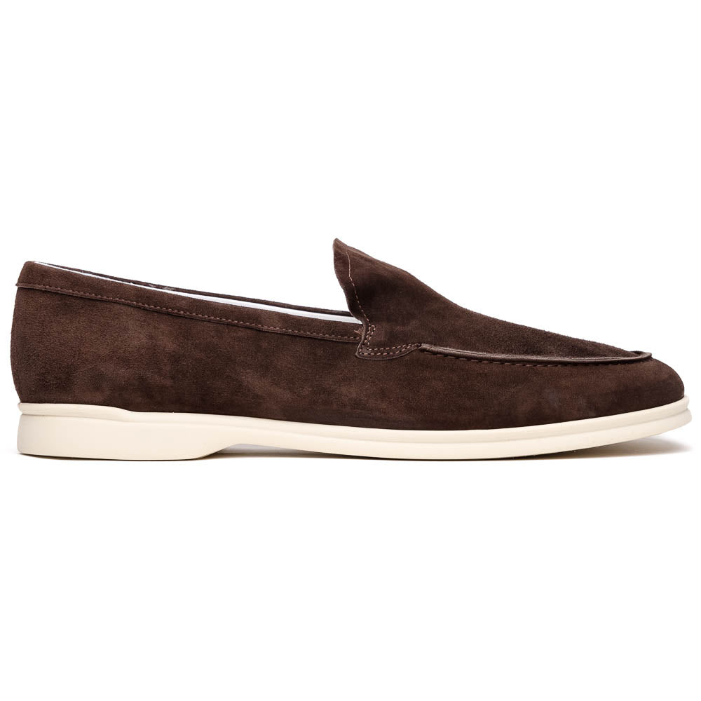 Zelli Livorno Sueded Italian Goatskin Loafer Brown