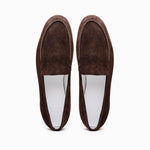 Zelli Livorno Sueded Italian Goatskin Loafer Brown (16-621-MOC)