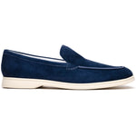 Zelli Livorno Sueded Italian Goatskin Loafer Navy