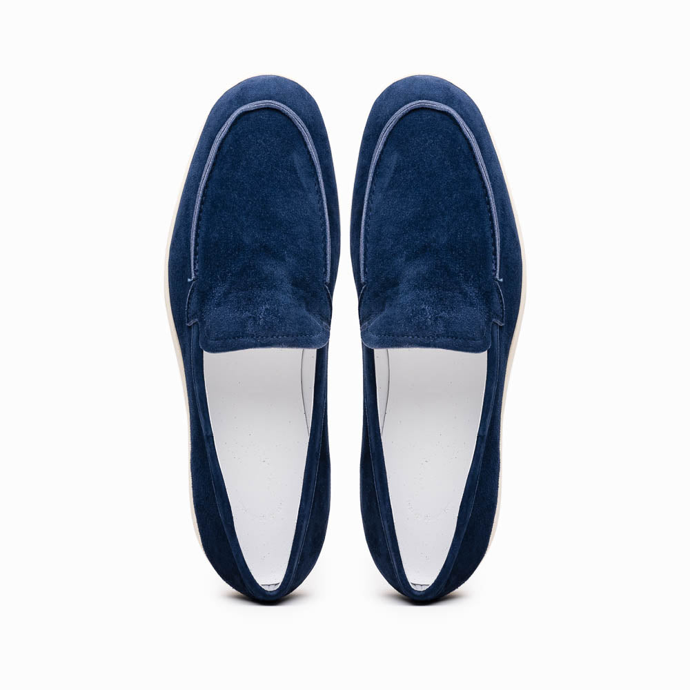 Zelli Livorno Sueded Italian Goatskin Loafer Navy (16-621-NVY)