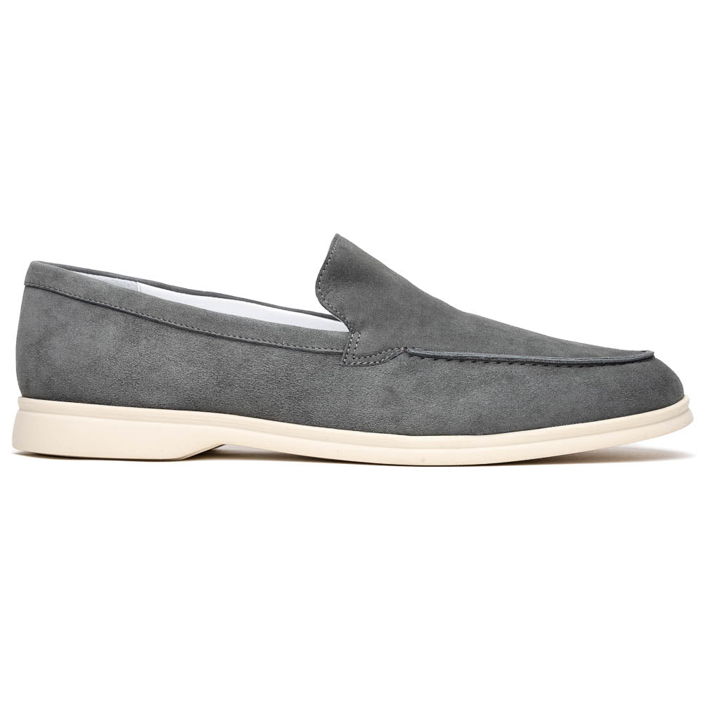Zelli Livorno Sueded Italian Goatskin Loafer Grey