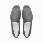 Zelli Livorno Sueded Italian Goatskin Loafer Grey (16-621-GRY)