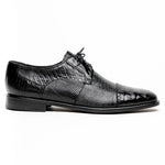 Los Altos Lizard & Caiman Shoes Black
