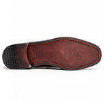 Los Altos Lizard & Caiman Cap Toe Shoes Black