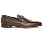 Lombardy Lizard Teju Bit Loafers Faded Brown