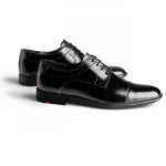 Lloyd Galant Cap Toe Shoes Black