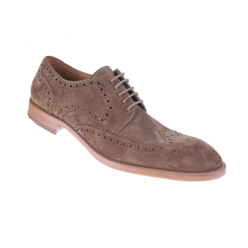 Lloyd Ibiza Suede Wingtip Shoes Lama