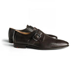 Lloyd Jerome Textured Calfskin Monk Strap Shoes TD Moro