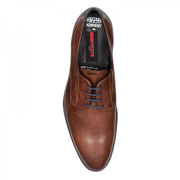 Lloyd Konvent Pebble Grain Derby Shoes Brown