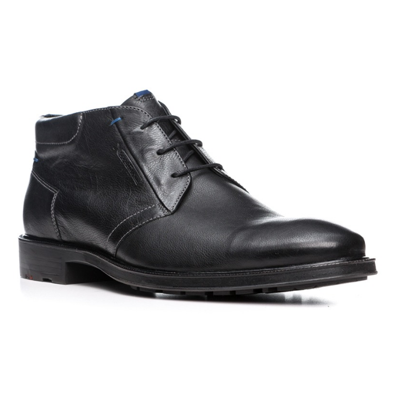 Lloyd Marik Pebble Grain Ankle Boots Black