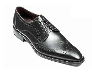 Lloyd Men's Ores Wingtip Medallion Toe Shoes Black