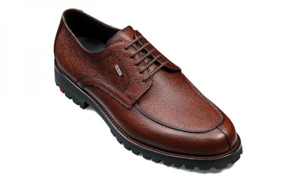 Lloyd Men's Valdez Pebble Grain Split Toe Gore-Tex Shoes Amber