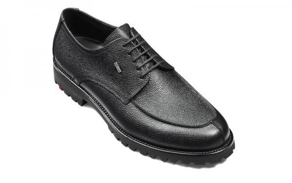 Lloyd Men's Valdez Pebble Grain Split Toe Gore-Tex Shoes Black