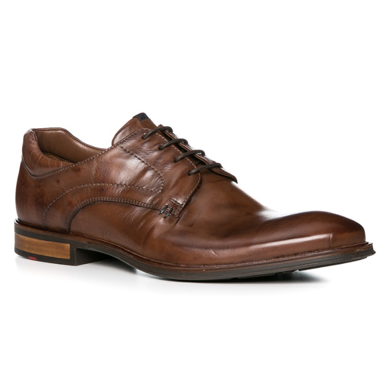 Lloyd Milan Lace Up Shoes Cognac
