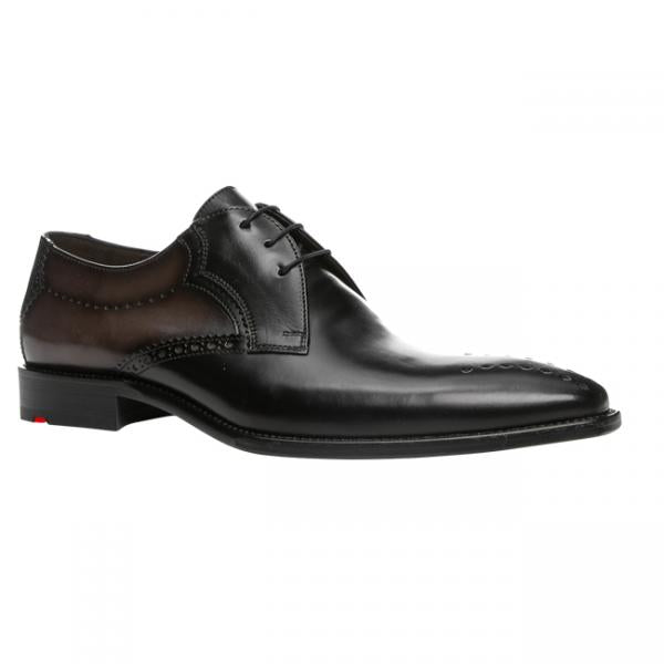Lloyd Palma Punch Toe Derby Shoes Black/Graphite