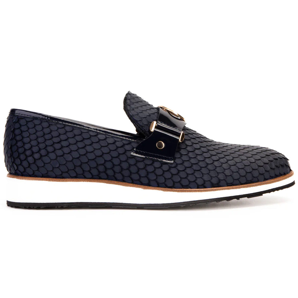 Vinci Leather The Legacy Leather Loafer Navy