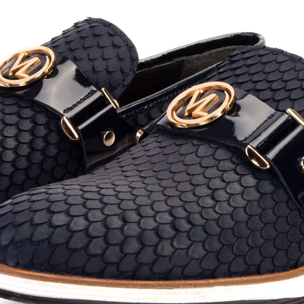 Vinci Leather The Legacy Leather Loafer Navy