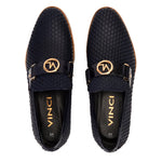 Vinci Leather The Legacy Leather Loafer Navy