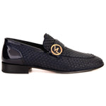 Vinci Leather The Monarch Leather Dress Shoe Navy