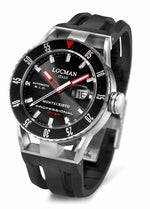 Locman Mens Monte Cristo Professional Diving Watch Black 513BKRDBK