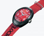 Locman Mens Nuovo Carbonia Watch Red 100RDCRBQ