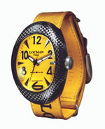 Locman Mens Nuovo Carbonia Watch Yellow 100YLCRBQ
