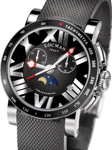 Locman Mens Toscano Watch Black 294TKBKNNNKCGOK
