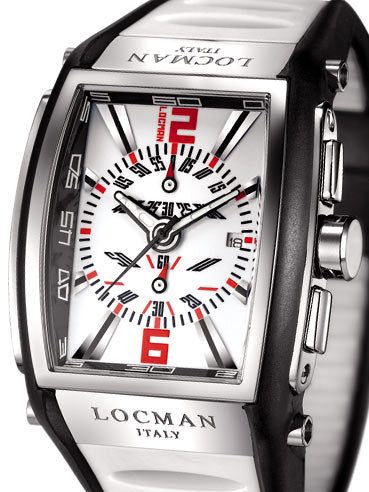Locman Mens Tremila Watch White 26000WHNRD5BKW