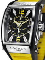 Locman Mens Tremila Watch Yellow 26000BKNYL5BKY