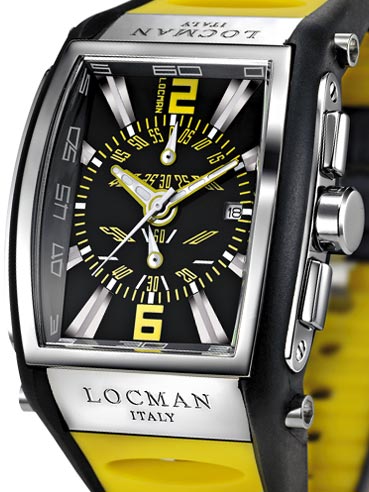 Locman Mens Tremila Watch Yellow 26000BKNYL5BKY