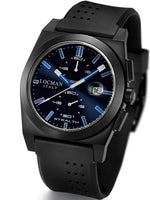 Locman Mens Stealth Watch Ceramic PVD Coating Black/Blue 202BKPVBKBLBK