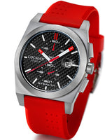 Locman Mens Stealth Chrono Watch Red 202CRBRDRD