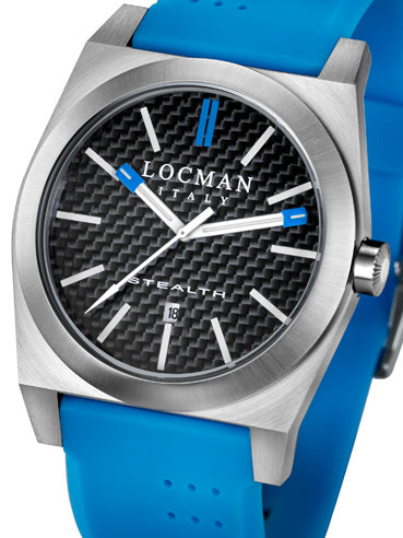 Locman Mens Stealth Watch Carbon 201CRBSKSK