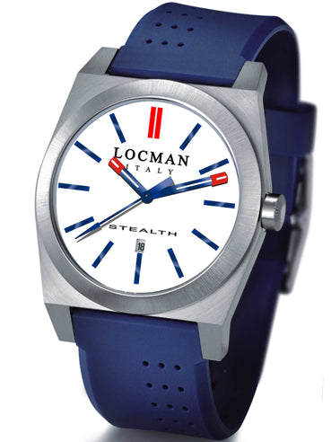 Locman Mens Stealth Watch White 201WHBLBL