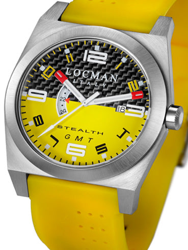 Locman Mens Stealth Watch Yellow 200CRBYLYL