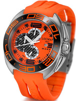 Locman Mens Mare Titanium Water Resistant Watch Orange 138OR