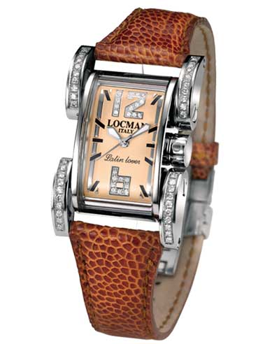 Locman Womens Latin Lover Diamond Watch Gold 502D0GDND05STN