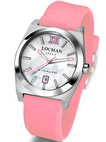 Locman Womens Stealth Watch Pearl White 020300MWFPK0SIP