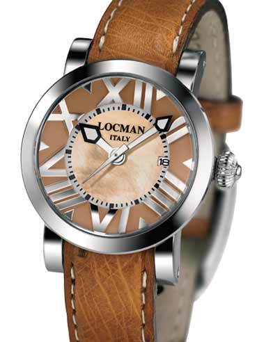 Locman Womens Toscano Watch Brown 29100MJNNKCSTN
