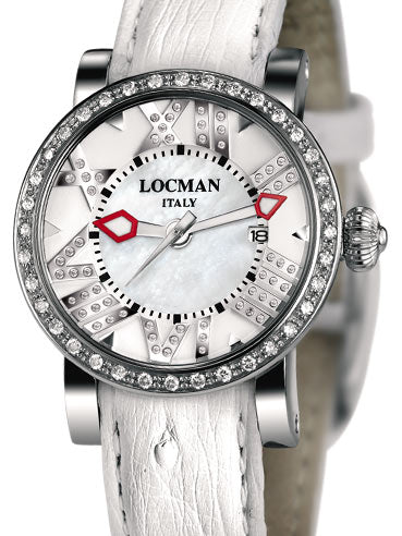 Locman Womens Toscano Diamond Watch White 291D0MWNDNCSTW