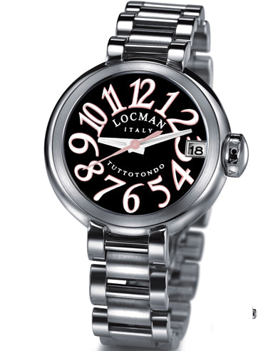 Locman Womens Tuttutondo Stainless Steel Watch 350BBKWH