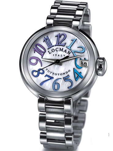 Locman Womens Tuttutondo Stainless Steel Watch 350BMOPWHVT