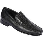 Lombardy Caiman Belly & Calfskin Loafers Black