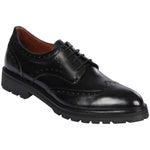 Lombardy Calfskin Wingtip Dress Shoes Laces Black