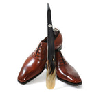 Long Handled Shoe Horn with Inlay