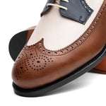 Emanuele Sempre Longwing Blucher Derby Brown / Navy / Beige