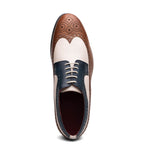 Emanuele Sempre Longwing Blucher Derby Brown / Navy / Beige