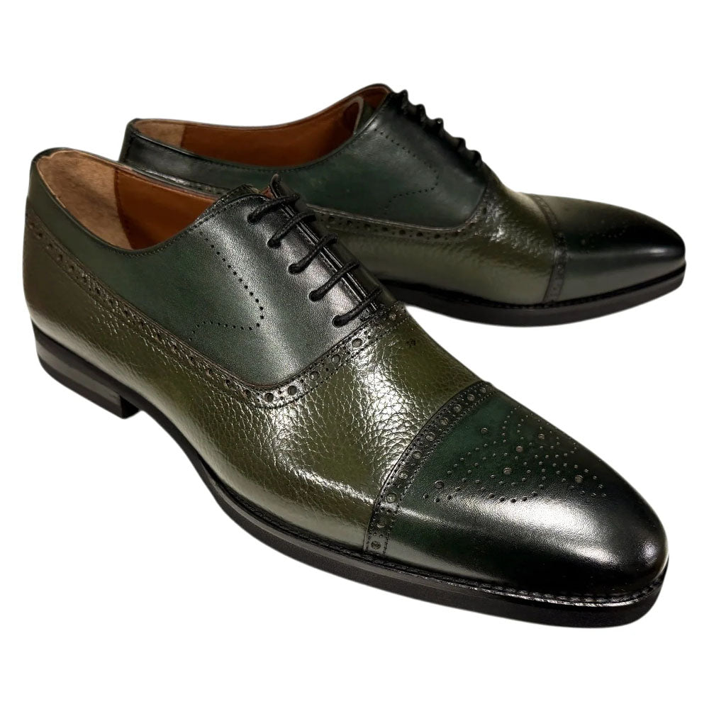 Corrente P0005227 Lord Cap Toe Oxford Green