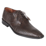 Los Altos Lizard Derby Shoes Brown